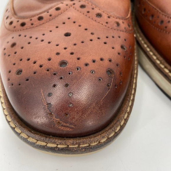 ECCO Phorene Derby Oxford Brown Leather Made in Portugal Loafer Shoe Men's 9 - Picture 6 of 15